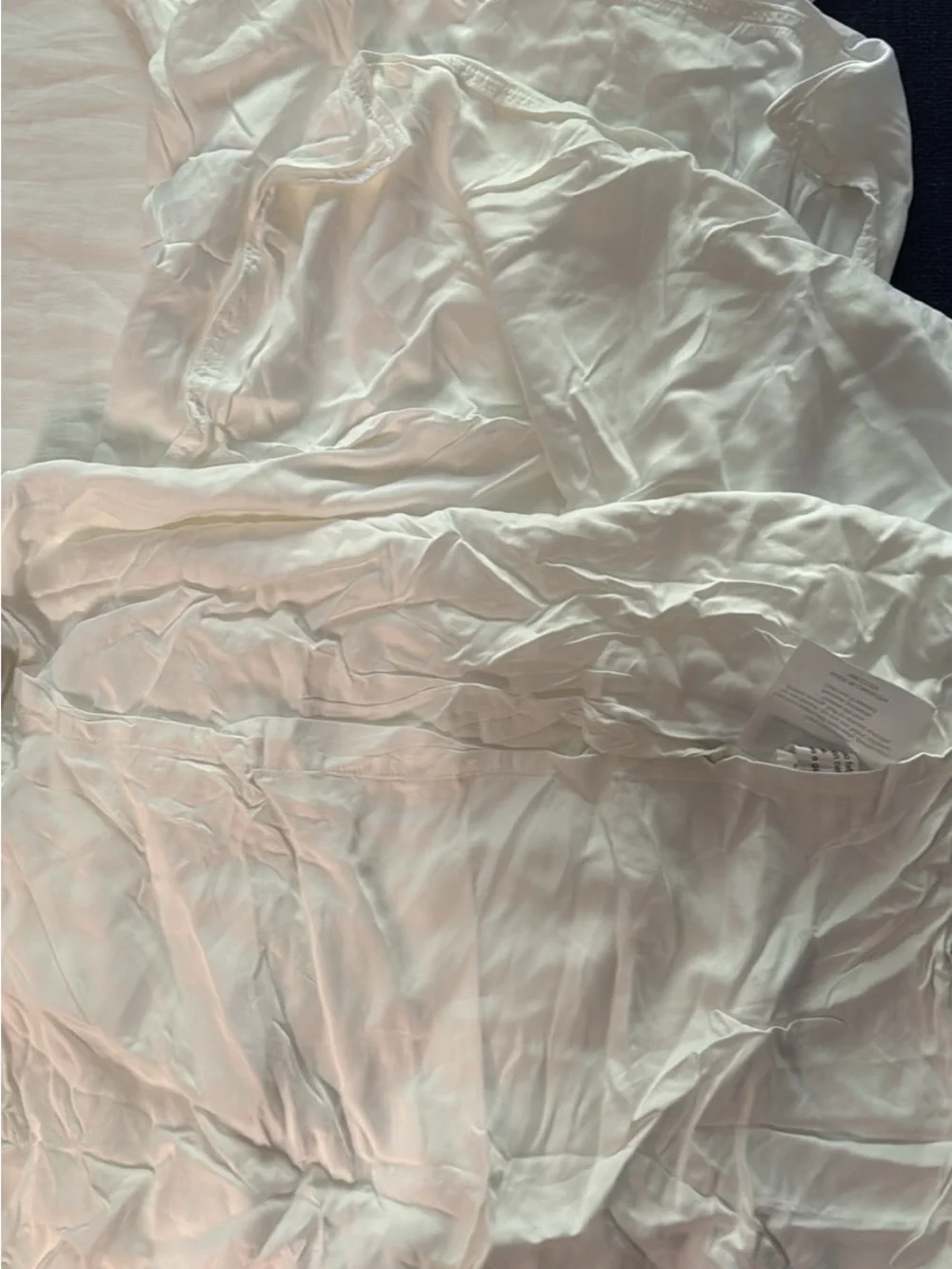 Quince White King Bamboo Duvet with Shams & Dustbag
